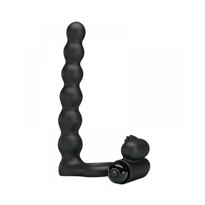 Foto 2 do produto Anel Companheiro Escalonado e Cápsula com 10 Modos de Vibração - Pretty Love Hercules Penis Sheath III - 13 x 2,4 cm
