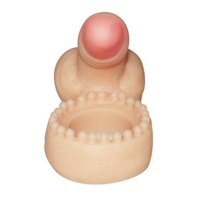 Foto 3 do produto Sensual Import - Anel Companheiro com Mini Pênis e Escroto - 6 x 2,5 cm