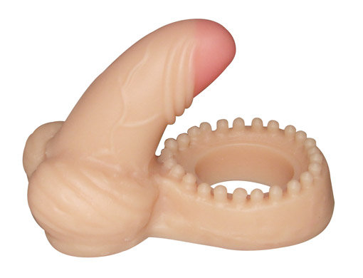 Sensual Import - Anel Companheiro com Mini Pênis e Escroto - 6 x 2,5 cm - 1