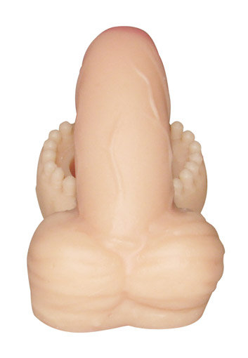 Sensual Import - Anel Companheiro com Mini Pênis e Escroto - 6 x 2,5 cm - 2