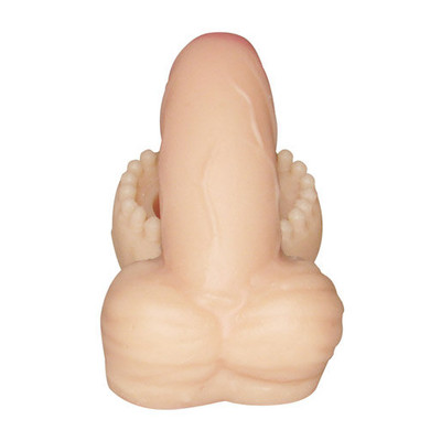 Foto 2 do produto Sensual Import - Anel Companheiro com Mini Pênis e Escroto - 6 x 2,5 cm