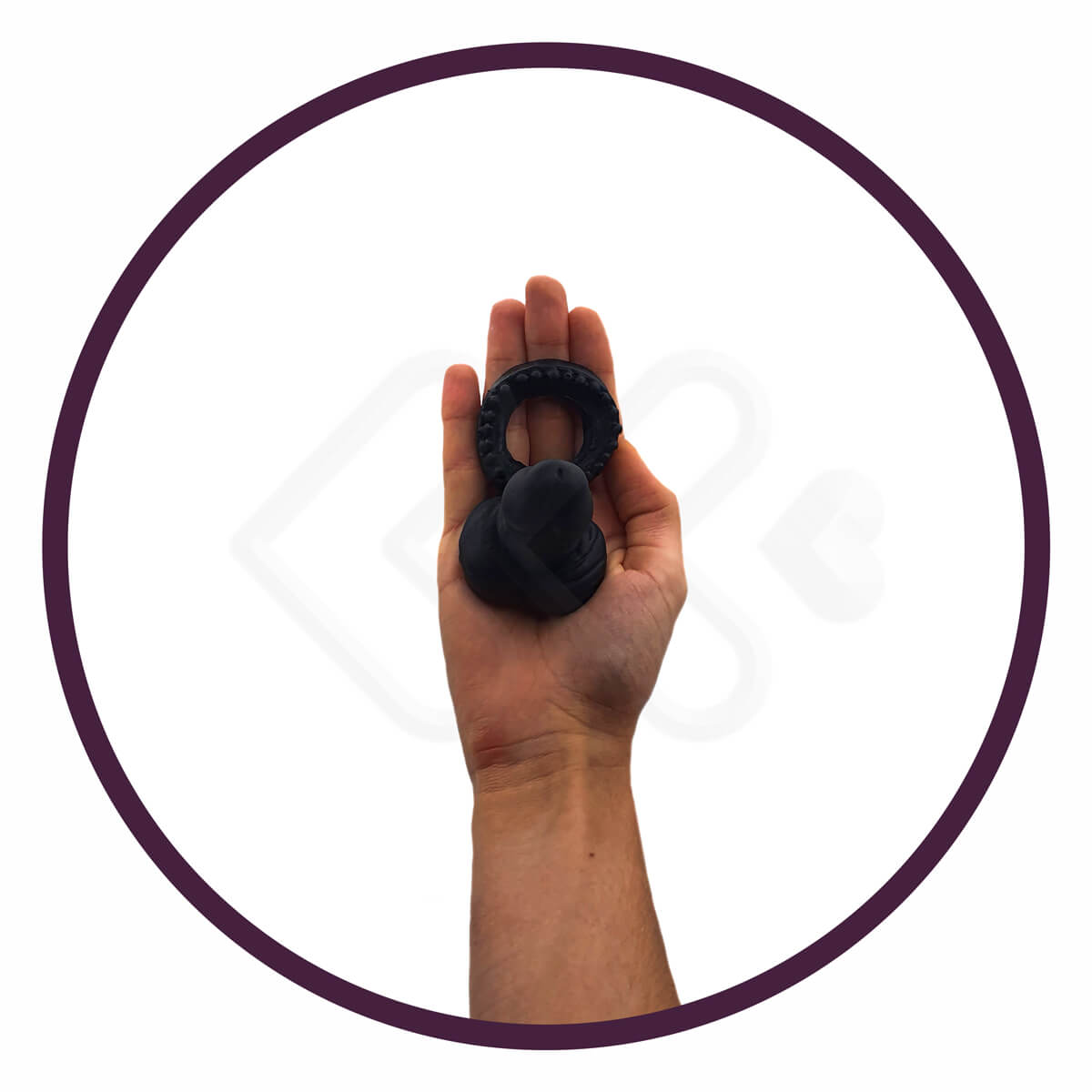 Anel Companheiro com Mini Plug - Adão & Eva | 7 x 2,5 cm | Disponível em 3 Cores - 3