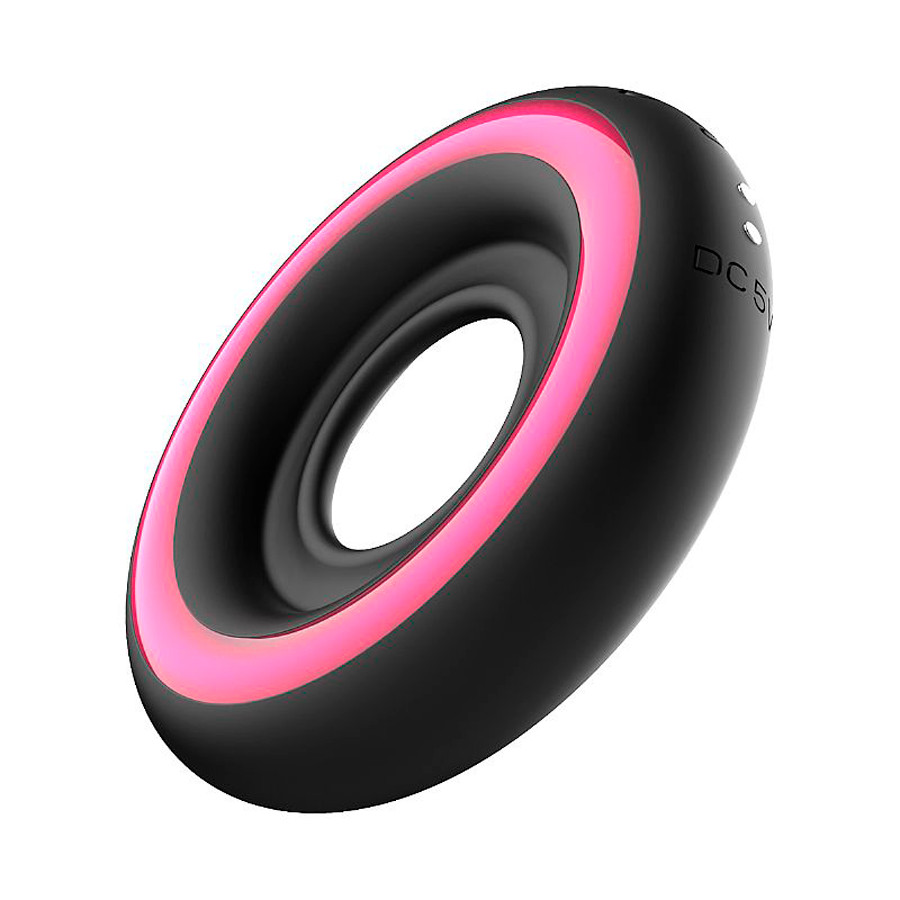 Anel Peniano com 10 Modos de Vibração, Led e Controle Remoto Sem Fio - 3,3 cm - 2