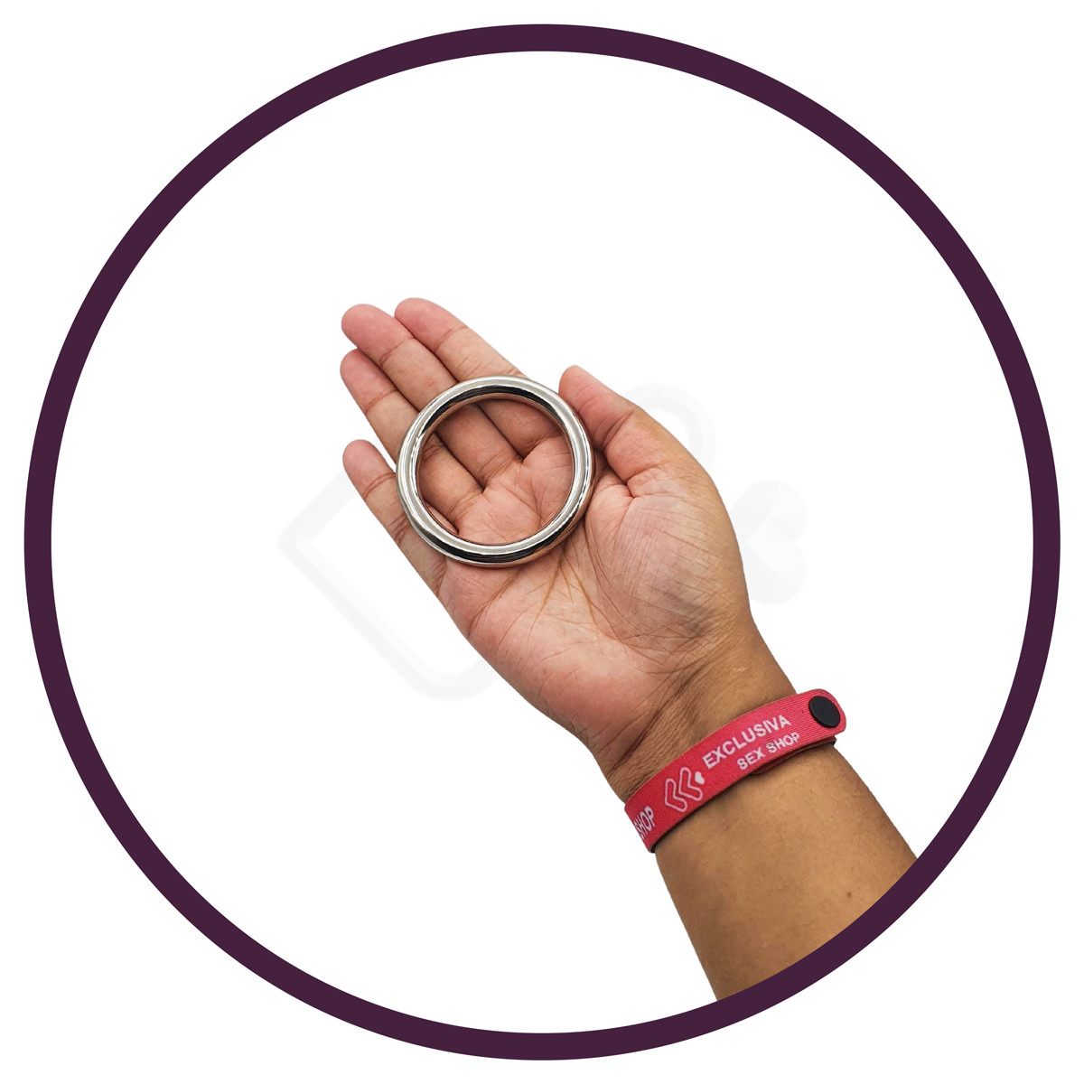 Anel Peniano em Aço Inoxidável de Luxo - Sexy Import | 4,7 cm - 3