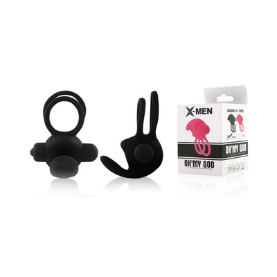 Foto 1 do produto Anel Peniano Duplo com 10 Modos de Vibração e Resistencia à Água - X- Men Oh My God | 7,8 x 6 cm | Disponível em 2 Cores