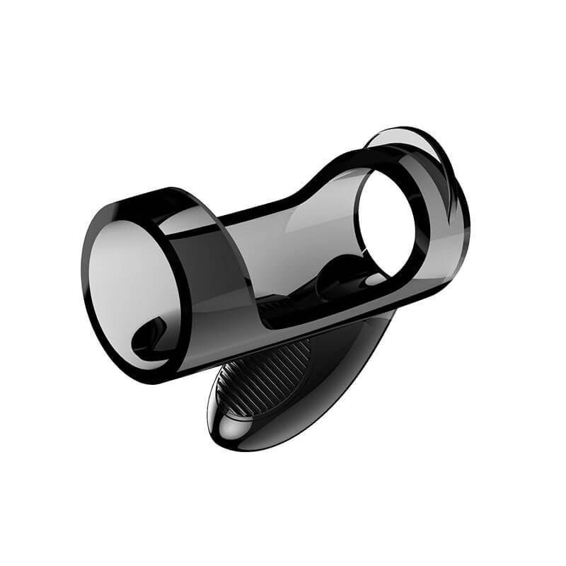 Anel Peniano Duplo com Estimulador de Clítoris e Vibração Única - 7,3 x 3,2 cm - 6