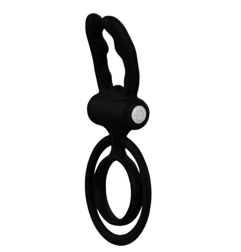 Anel Peniano Duplo com Hastes Estimuladoras e Cápsula Vibratória - Vibe Ring | 12,4 x 6 cm | Disponível em 3 Cores - 2