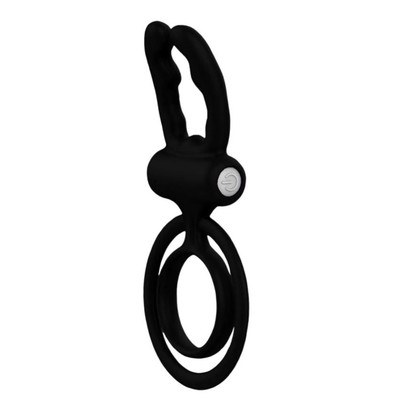 Foto 2 do produto Anel Peniano Duplo com Hastes Estimuladoras e Cápsula Vibratória - Vibe Ring | 12,4 x 6 cm | Disponível em 3 Cores