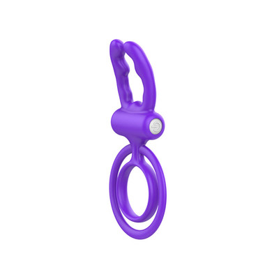 Foto 4 do produto Anel Peniano Duplo com Hastes Estimuladoras e Cápsula Vibratória - Vibe Ring | 12,4 x 6 cm | Disponível em 3 Cores