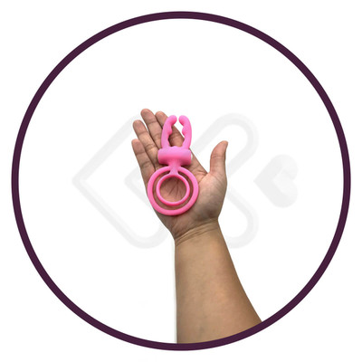 Foto 8 do produto Anel Peniano Duplo com Hastes Estimuladoras e Cápsula Vibratória - Vibe Ring | 12,4 x 6 cm | Disponível em 3 Cores