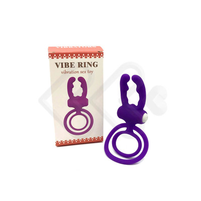 Foto 10 do produto Anel Peniano Duplo com Hastes Estimuladoras e Cápsula Vibratória - Vibe Ring | 12,4 x 6 cm | Disponível em 3 Cores