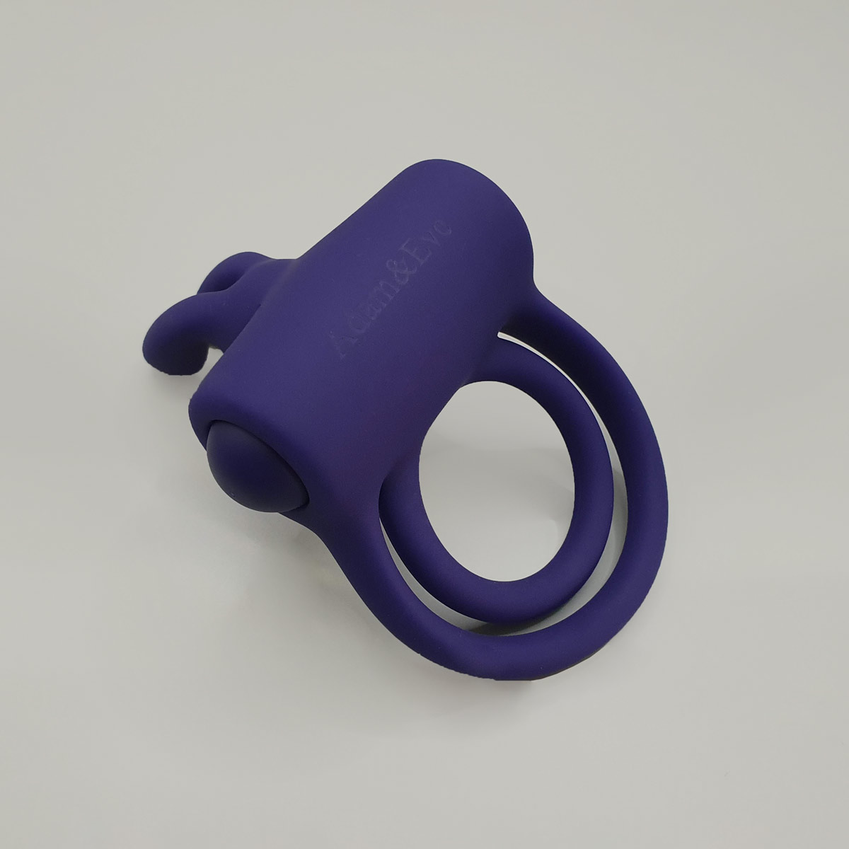 Anel Peniano Duplo para Pênis e Escroto com 10 Modos de Vibração e Estimulador de Clitóris - Adam & Eve's Silicone Rechargeable Rabbit Ring | 7,7 x 5,8 cm - 4