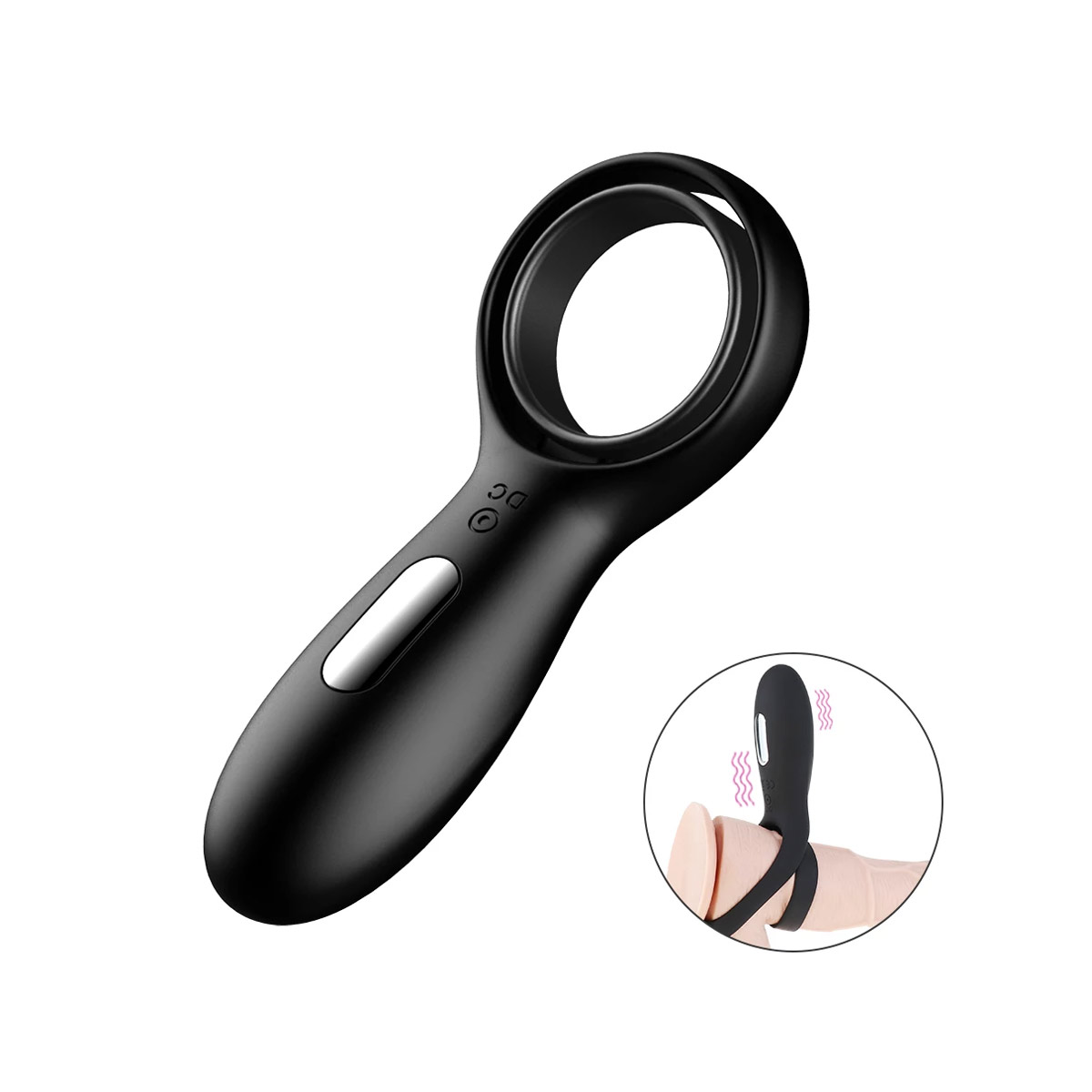 Anel Peniano Duplo Recarregável com 10 Modos de Vibração - Zero Tolerance The Rechargeable Torpedo | 4,8 x 3 cm - 2