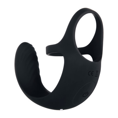 Foto 5 do produto Anel Peniano Duplo Recarregável com Estimulador de Escroto, 9 Modos de Vibração e Controle Remoto - Zero Tolerante Vibrating Ball Cradle | 18 x 2,3 cm