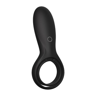 Foto 1 do produto Anel Peniano Duplo em Silicone com 10 Modos de Vibração e Carregamento via Cabo USB - Sexy Import | 11,4 x 3 cm