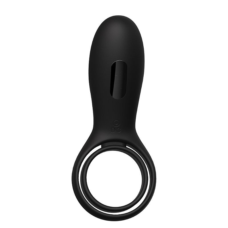 Anel Peniano Duplo em Silicone com 10 Modos de Vibração e Carregamento via Cabo USB - Sexy Import | 11,4 x 3 cm - 5