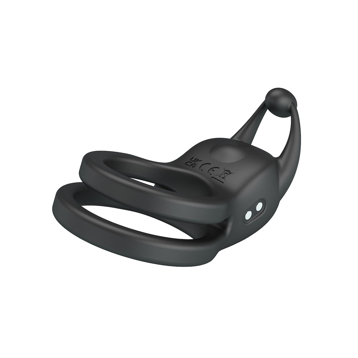 Anel Peniano Duplo em Silicone com 10 Modos de Vibrações - Pretty Love Goodwin | 9,6 x 5,7 cm - 3