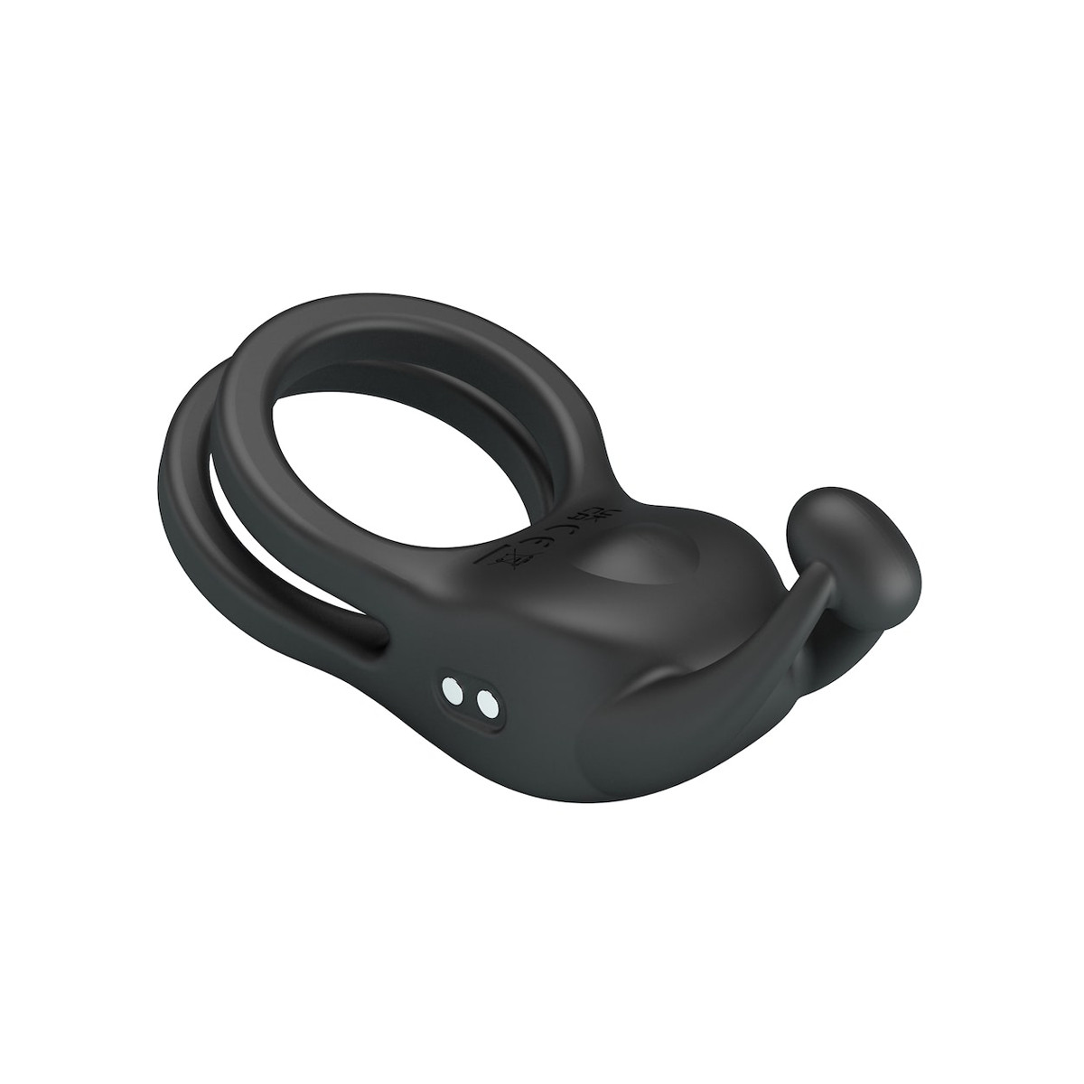 Anel Peniano Duplo em Silicone com 10 Modos de Vibrações - Pretty Love Goodwin | 9,6 x 5,7 cm - 4