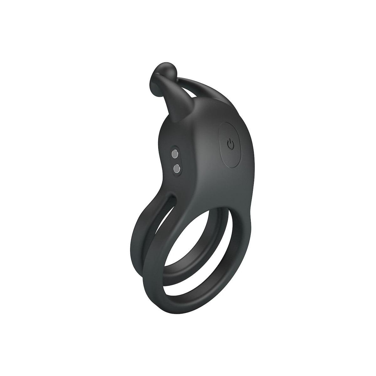 Anel Peniano Duplo em Silicone com 10 Modos de Vibrações - Pretty Love Goodwin | 9,6 x 5,7 cm - 5