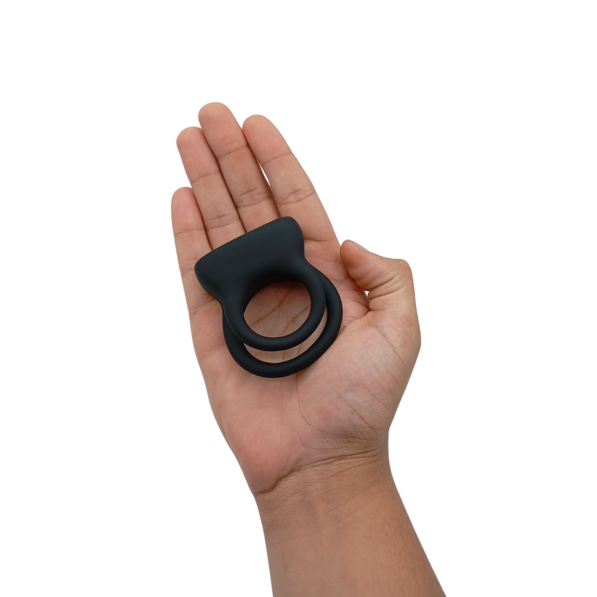 Anel Peniano Duplo em Silicone com 9 Modos de Vibração e Carregamento por USB - Sexy Import | 6,7 x 5,5 cm - 6