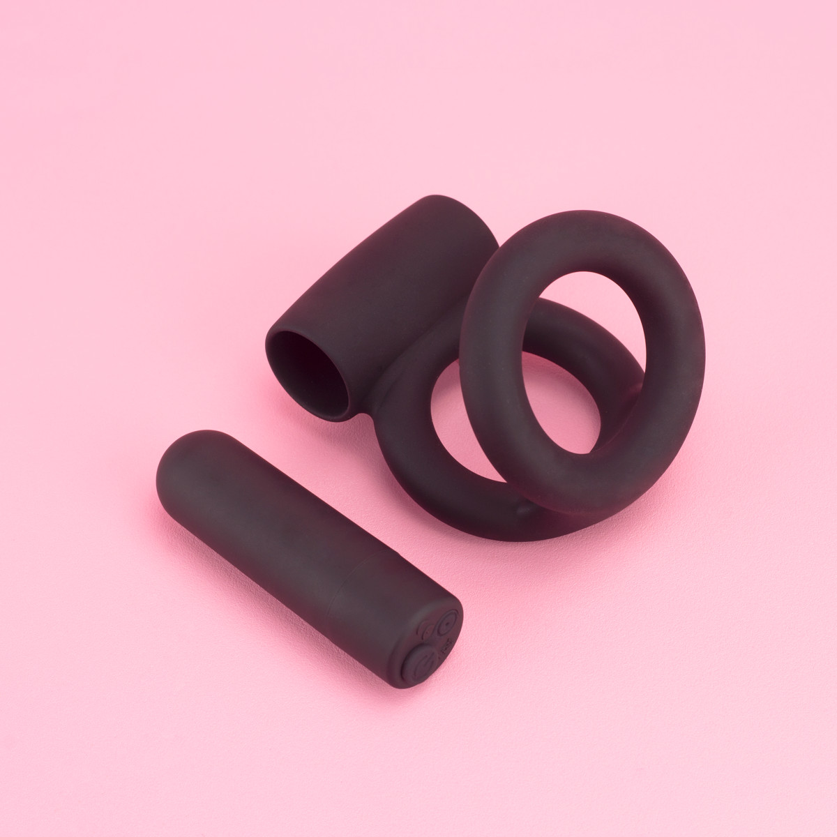 Anel Peniano Duplo em Silicone com Cápsula Vibratória e 10 Modos de Vibração - Exclusiva Thalon - 3