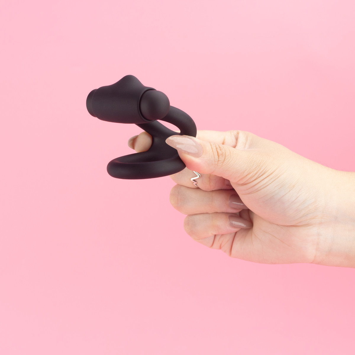 Anel Peniano Duplo em Silicone com Cápsula Vibratória e 10 Modos de Vibração - Exclusiva Thalon - 6