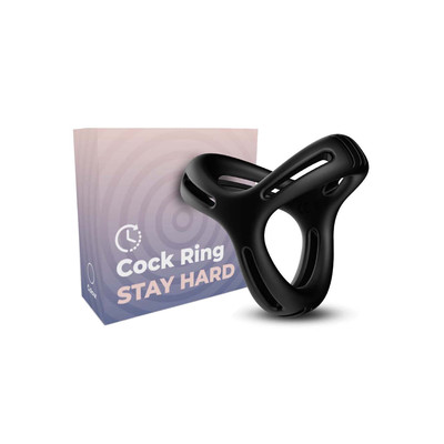 Foto 1 do produto Anel Peniano Duplo em Silicone com Detalhes Vazados - Cock Ring Stay Hard | 5,2 x 3,3 cm