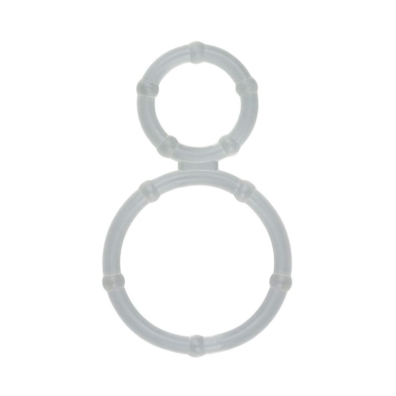 Anel Peniano Duplo em Silicone Flexível com Nódulos Massageadores - La Pimienta | 2,2 cm | 4 cm - 2
