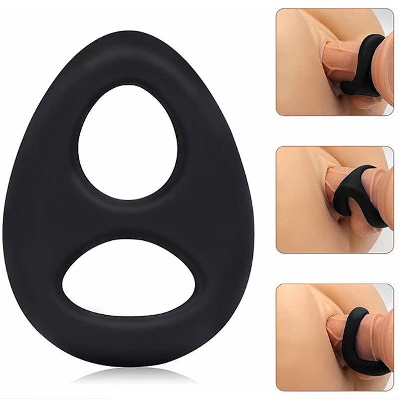 Anel Peniano Duplo em Silicone - Sexy Import | 6,5 x 4,8 cm - 5
