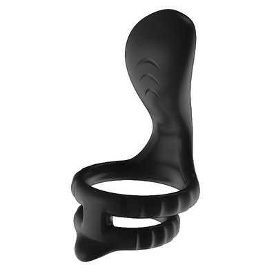 Foto 2 do produto Anel Peniano Duplo em Silicone Soft Touch com Estimulador de Clitóris e 10 Modos de Vibração - Vibrative Dual Cock Ring