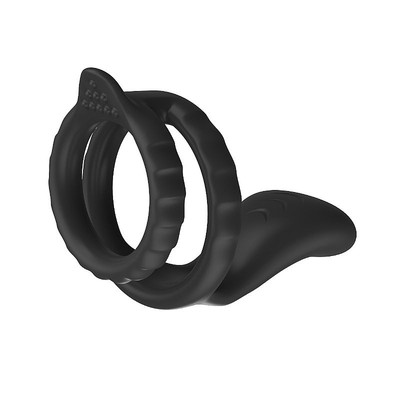 Foto 3 do produto Anel Peniano Duplo em Silicone Soft Touch com Estimulador de Clitóris e 10 Modos de Vibração - Vibrative Dual Cock Ring