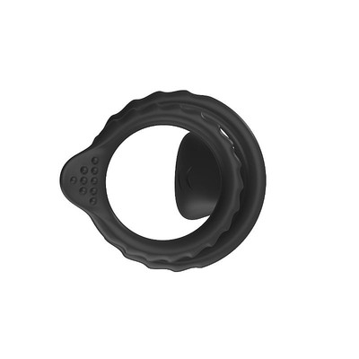 Foto 4 do produto Anel Peniano Duplo em Silicone Soft Touch com Estimulador de Clitóris e 10 Modos de Vibração - Vibrative Dual Cock Ring