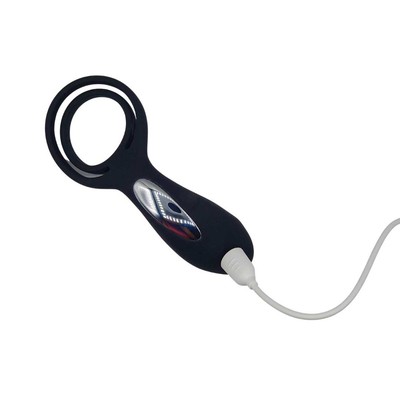 Foto 3 do produto Anel Peniano e Escrotal Recarregável com Estimulador de Clítoris, 12 Vibrações e Controle Remoto Sem Fio - Pleasure Dreams | 6,5 x 2,8 cm