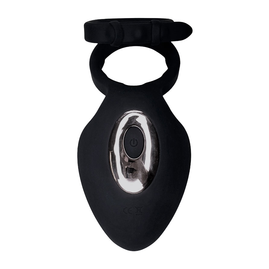 Anel Peniano e Escrotal em Silicone com Estimulador de Clitóris, Controle por App e 9 Modos de Vibração | 13 x 6 cm | Disponível em 2 Cores - 2