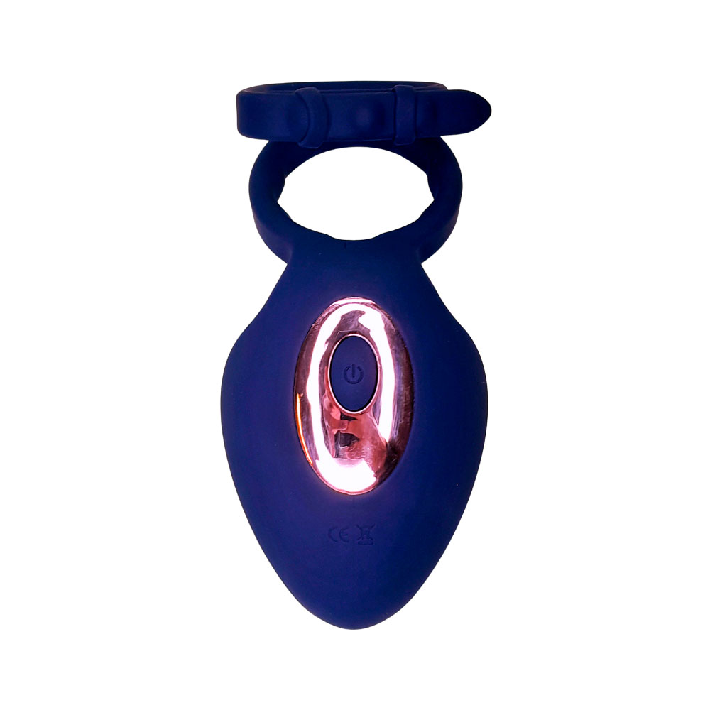 Anel Peniano e Escrotal em Silicone com Estimulador de Clitóris, Controle por App e 9 Modos de Vibração | 13 x 6 cm | Disponível em 2 Cores - 4