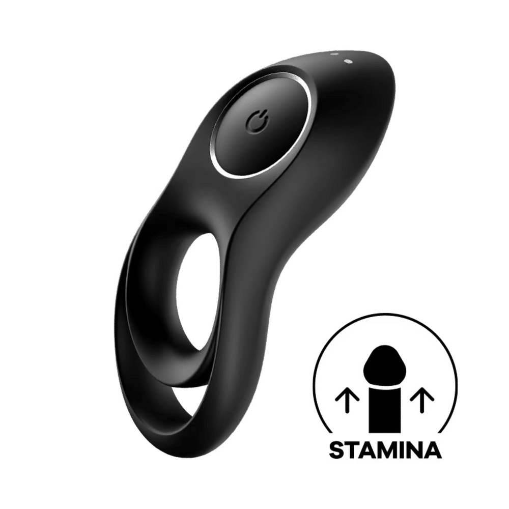 Anel Peniano e Escrotal em Silicone Inócuo com Estimulador com 12 Modos Vibrações - Satisfyer Lengendary Duo | 10 x 5 cm - 4