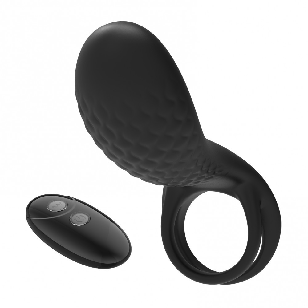 Anel Peniano e Escroto, Recarregável com Estimulador de Clitóris, 7 Modos de Vibração e Controle Remoto Sem Fio - I-Moon Overlord | 13,5 x 3,5 cm - 5