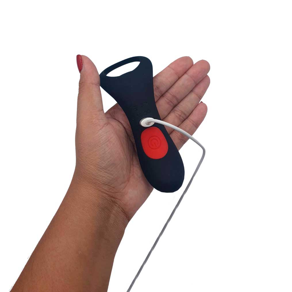 Anel Peniano e Escroto, Recarregável com Estimulador de Clitóris, 7 Modos de Vibração e Controle Remoto Sem Fio - I-Moon Overlord | 13,5 x 3,5 cm - 7