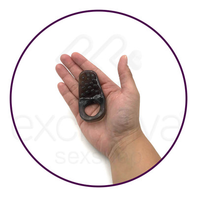Anel Peniano com Estimulador Clitoriano - 6,6 x 1,8 cm