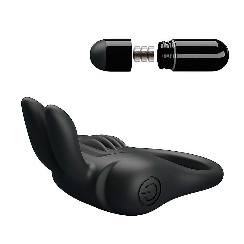 Anel Peniano com Estimulador de Clitóris em Forma de Orelha de Coelho com Vibração Única e Potente - Pretty Love Davion | 4 x 8 cm - 4