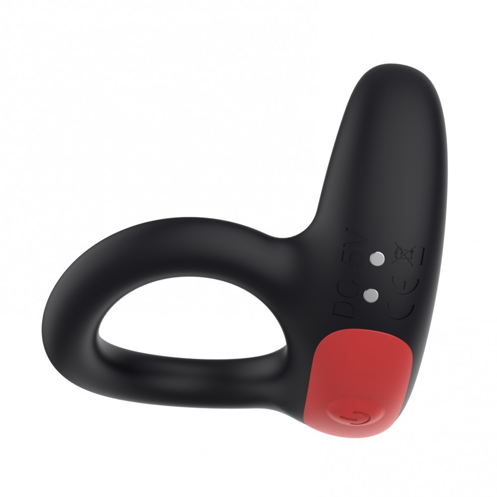 Anel Peniano com Estimulador de Escroto em Silicone, 7 Modos de Vibração e Controle Remoto Sem Fio - I-Moon | 9 x 6,8 cm - 2