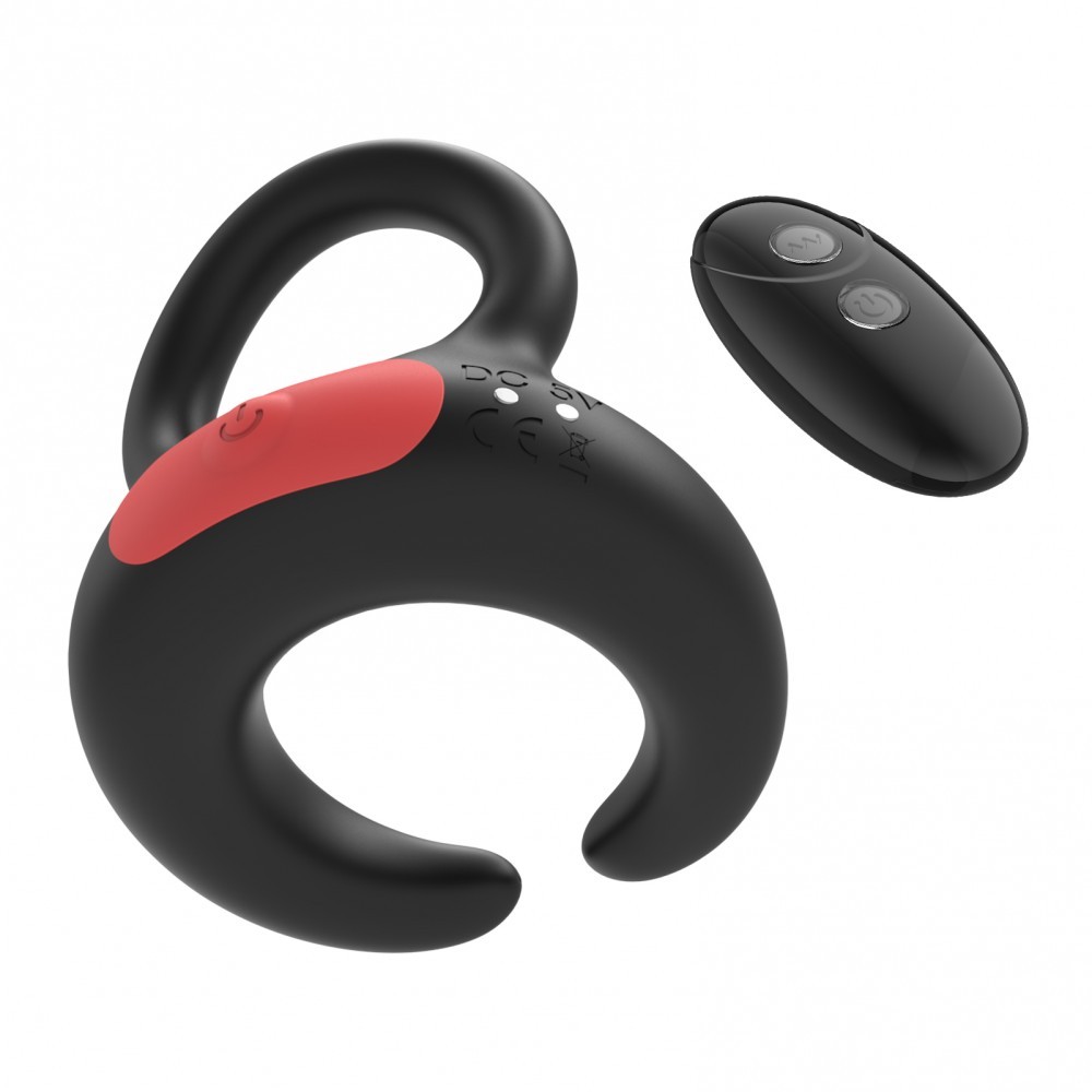 Anel Peniano com Estimulador de Escroto em Silicone, 7 Modos de Vibração e Controle Remoto Sem Fio - I-Moon | 9 x 6,8 cm - 4