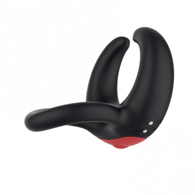 Foto 5 do produto Anel Peniano com Estimulador de Escroto em Silicone, 7 Modos de Vibração e Controle Remoto Sem Fio - I-Moon | 9 x 6,8 cm