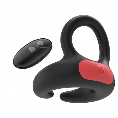 Foto 6 do produto Anel Peniano com Estimulador de Escroto em Silicone, 7 Modos de Vibração e Controle Remoto Sem Fio - I-Moon | 9 x 6,8 cm