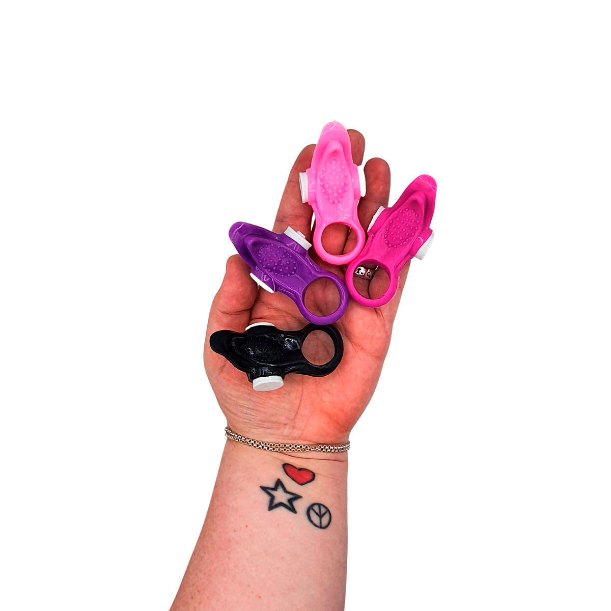 Anel Peniano em Formato de Língua com Texturas Estimuladoras e Vibração Única - You Vibe Vibrating Ring | Disponível em 4 Cores - 16