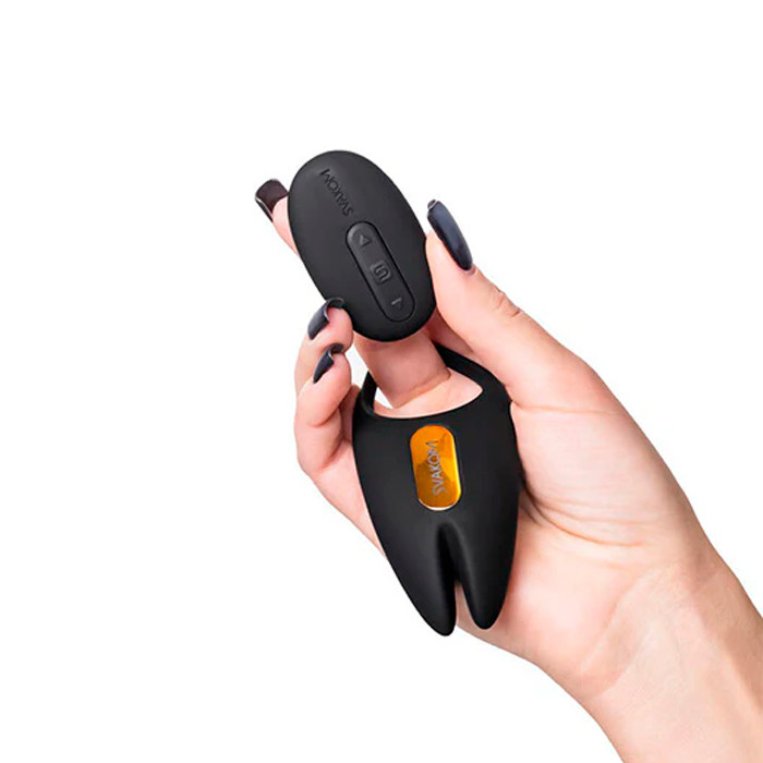 Anel Peniano Recarregável com 5 Modos de Vibração, Intensidade, Controle Remoto Sem Fio, App e Bloqueio - Svakom Winni 2 | 9,5 x 4,2 cm - 7
