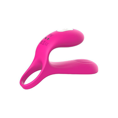 Foto 2 do produto Anel Peniano em Silicone com Estimulador de Clitóris, 9 Modos de Vibração, Controle Remoto sem Fio e Recarregável - S-Hande Asta-RCT | Disponível em 2 Cores