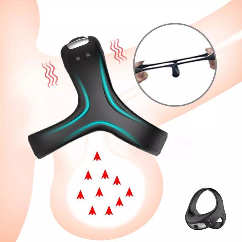 Anel Peniano Recarregável em Silicone com 10 Modos de Vibrações - Pleasuare Dreams - 2