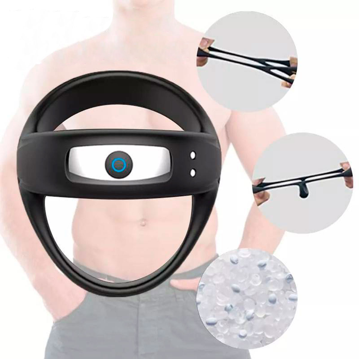 Anel Peniano Recarregável em Silicone com 10 Modos de Vibrações - Pleasuare Dreams - 4