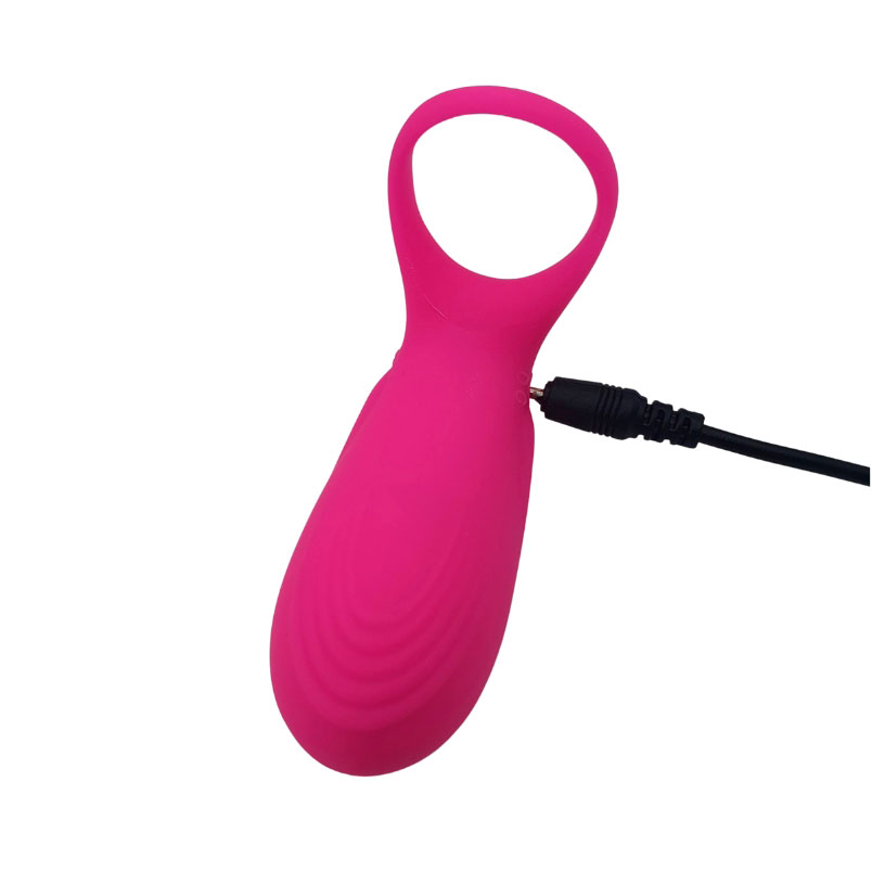 Anel Peniano Recarregável em Silicone e ABS com Estimulador de Escroto e 36 Modos de Vibrações - Cetacean | 13 x 3,2 cm - 6